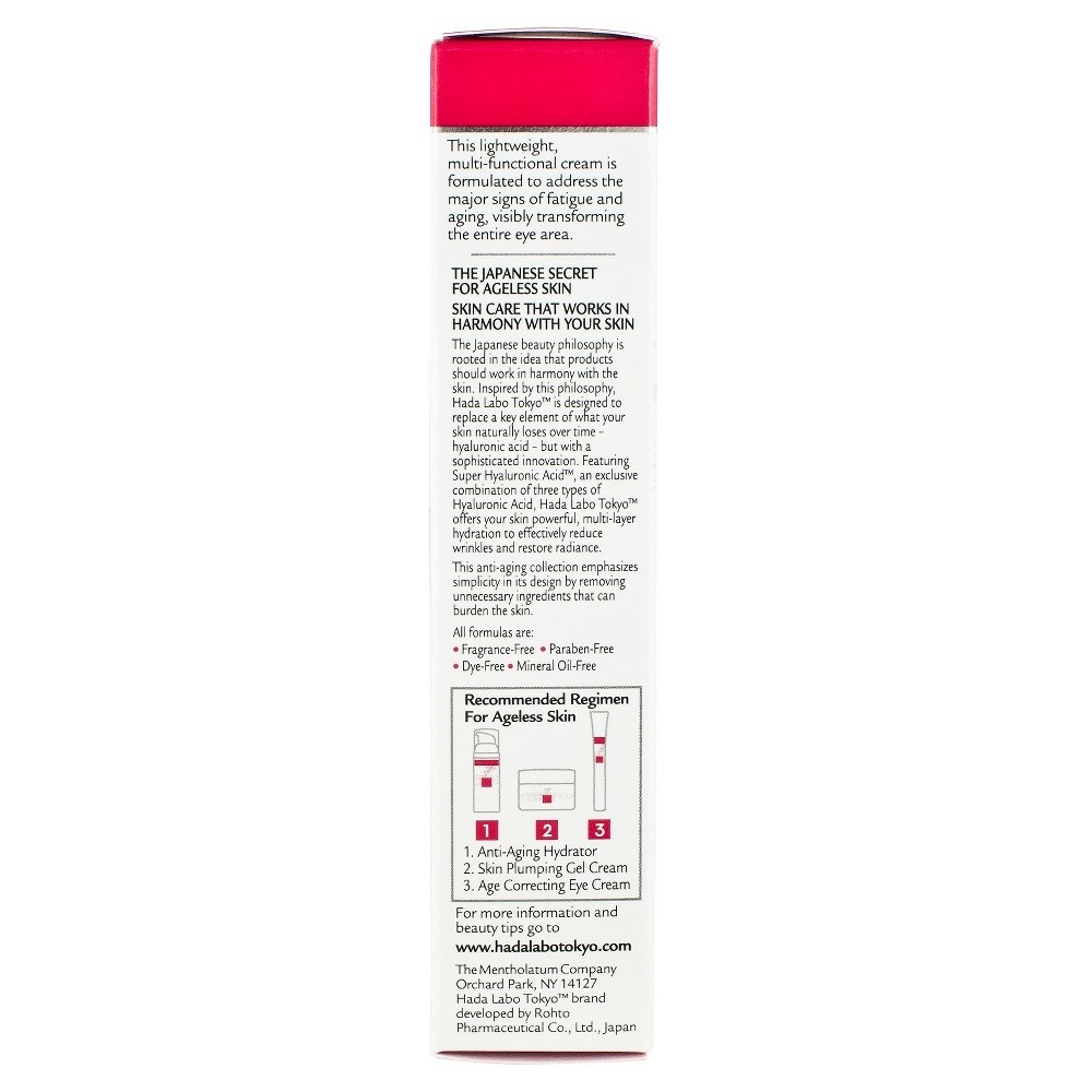 slide 9 of 12, Hada Labo Tokyo Age Correcting Eye Cream,, 0.5 oz