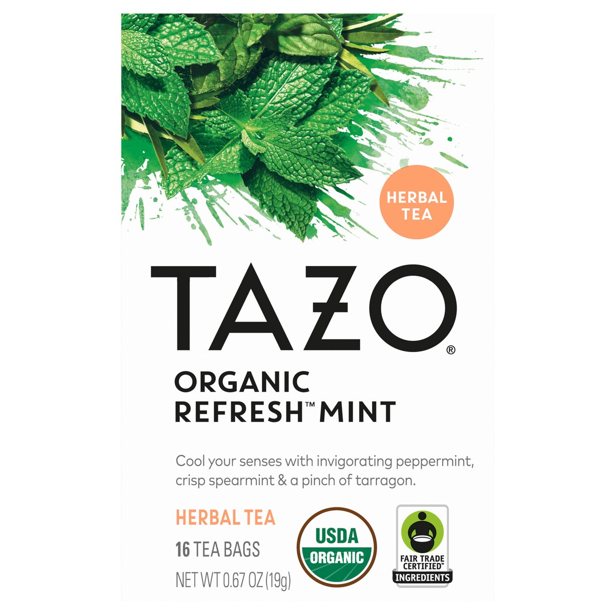 slide 1 of 2, TAZO TB ORG Refresh Mint 6-16ct US, 16 ct