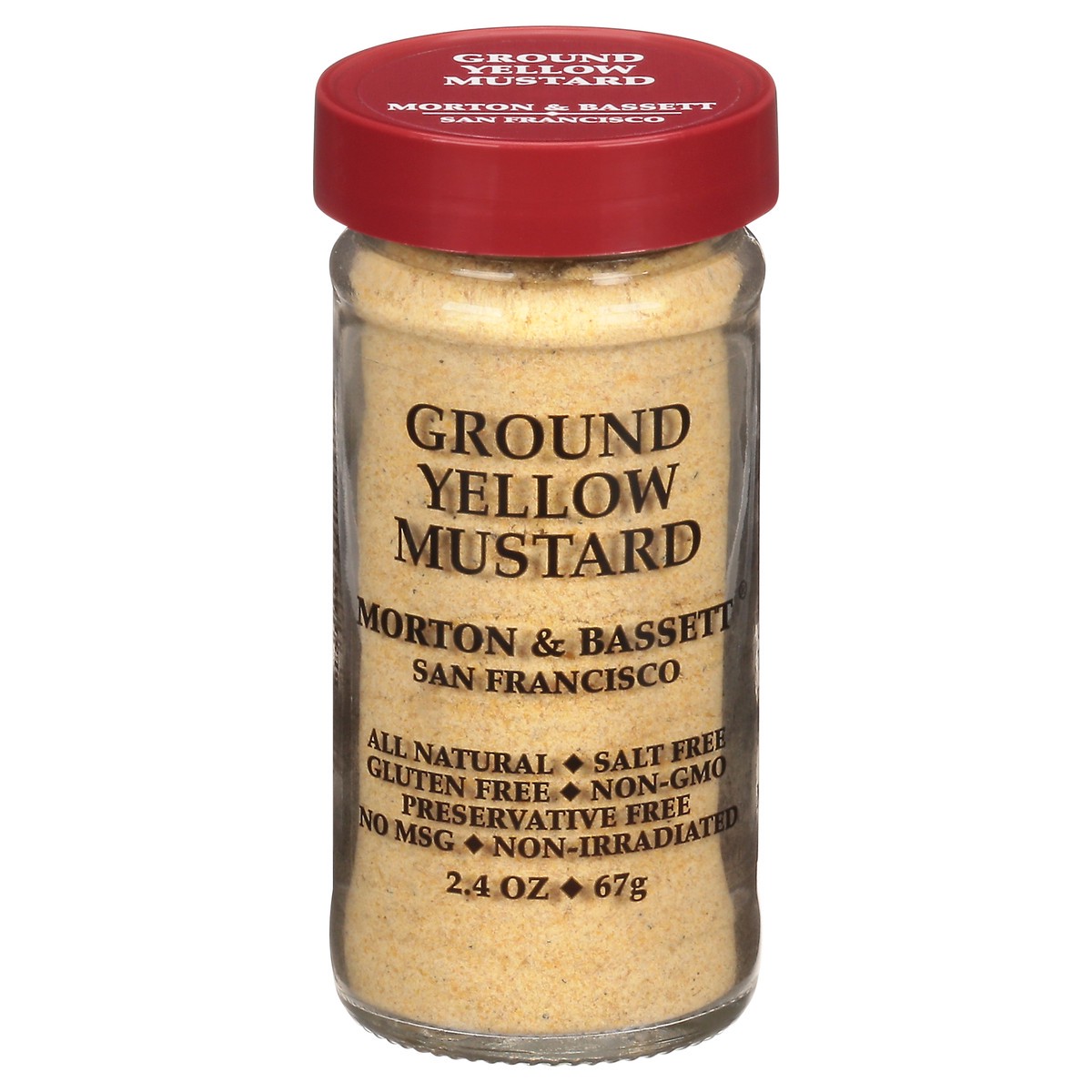 slide 1 of 12, Morton & Bassett Morton And Bassett Ground Yellow Mustard, 2.4 oz