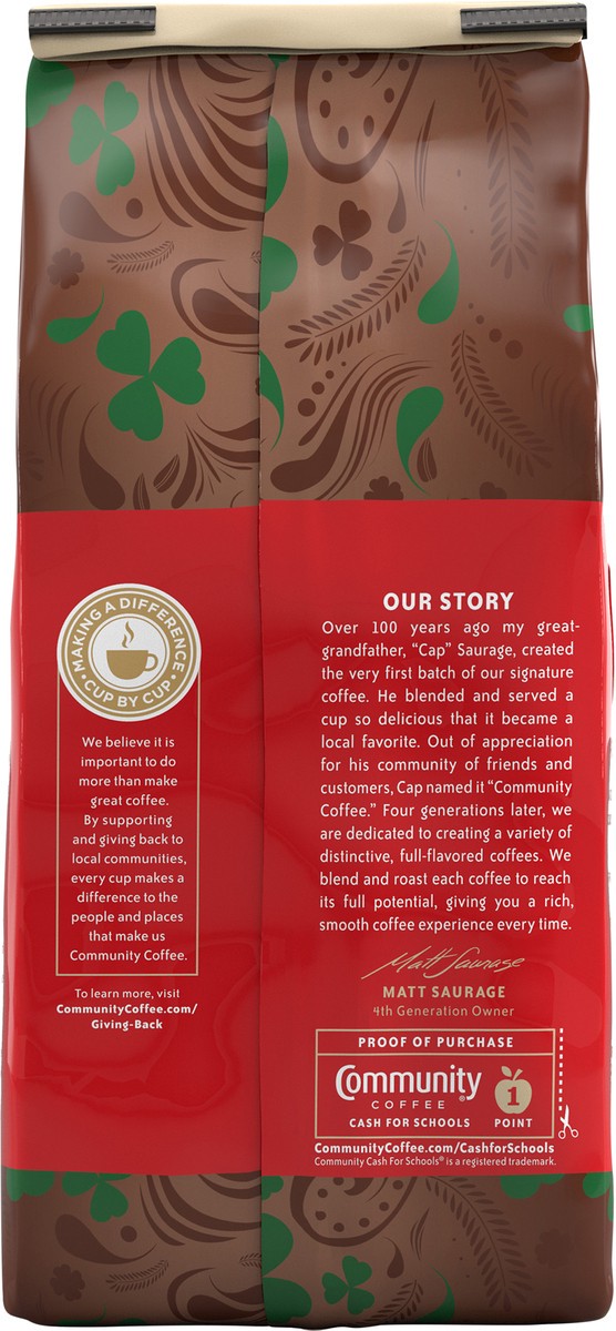 slide 5 of 11, Community Coffee Irish Cream Medium Roast Ground 11 oz Gable Top, 11 oz