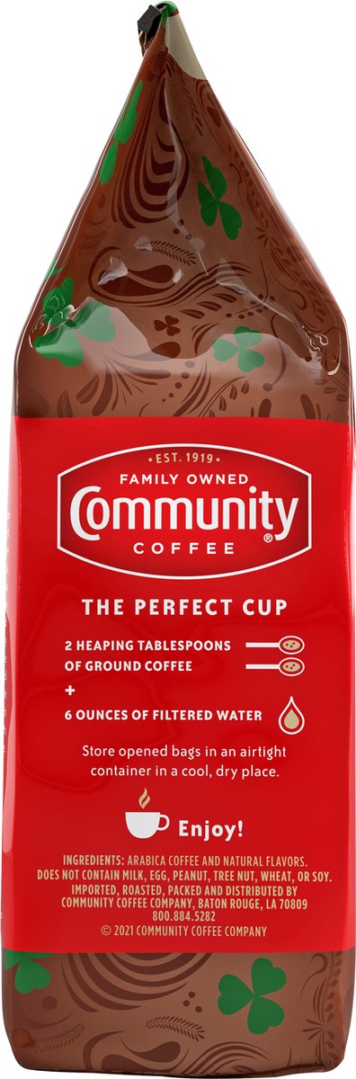 slide 7 of 11, Community Coffee Irish Cream Medium Roast Ground 11 oz Gable Top, 11 oz