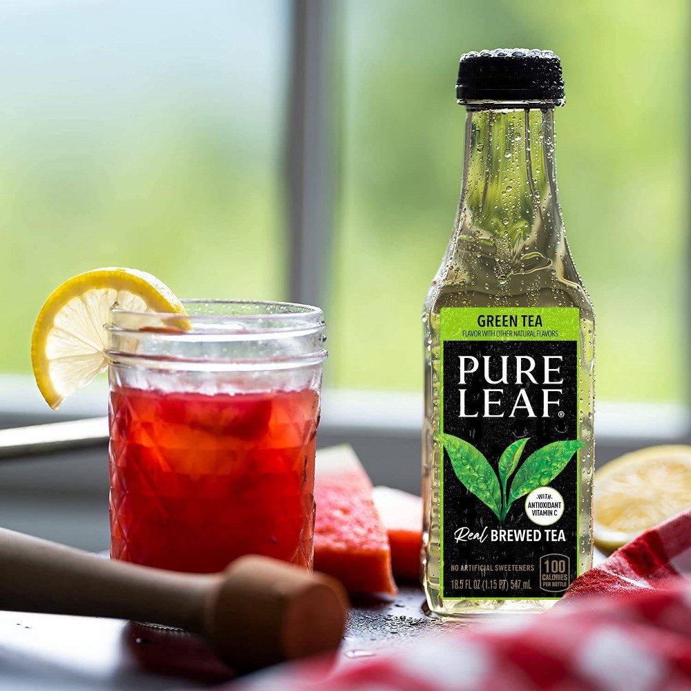 slide 4 of 5, Pure Leaf Real Brewed Tea Green Tea - 18.5 oz, 18.5 oz