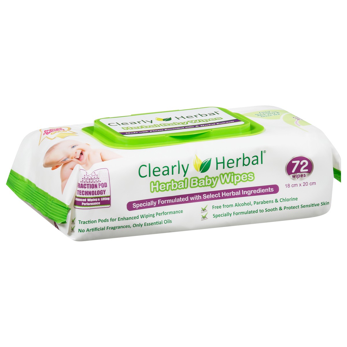 slide 7 of 10, Clearly Herbal Clrlyhrbl Lavender Wipes, 72 ct