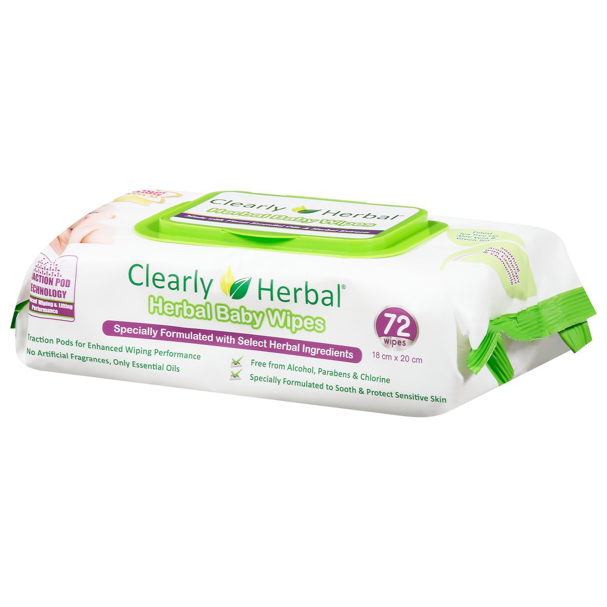 slide 9 of 10, Clearly Herbal Clrlyhrbl Lavender Wipes, 72 ct