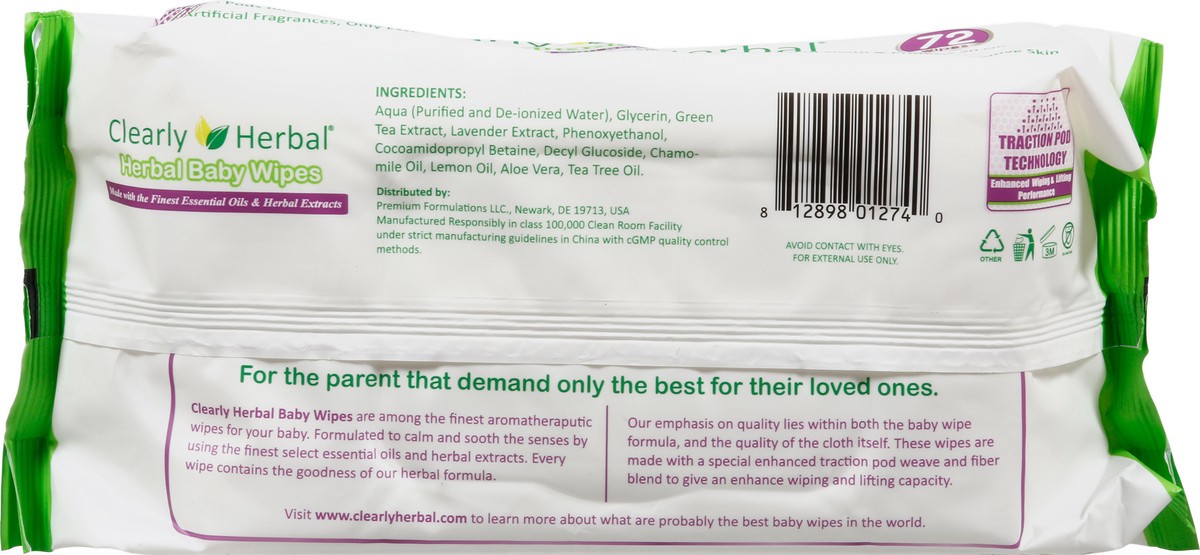 slide 6 of 10, Clearly Herbal Clrlyhrbl Lavender Wipes, 72 ct