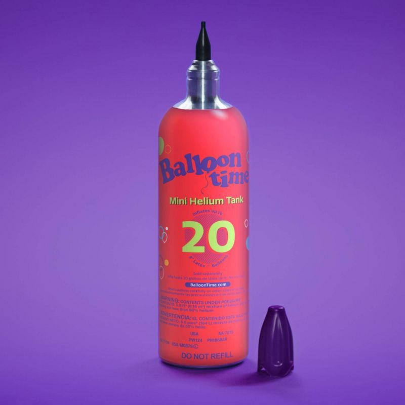 slide 7 of 10, Balloon Time Mini Helium Tank, 1 ct