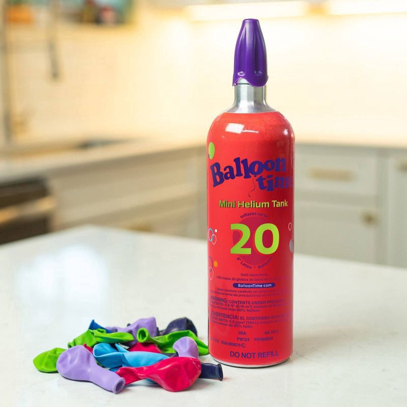 slide 5 of 10, Balloon Time Mini Helium Tank, 1 ct