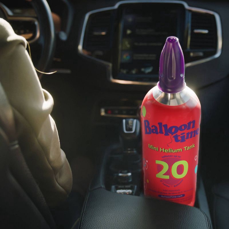 slide 4 of 10, Balloon Time Mini Helium Tank, 1 ct