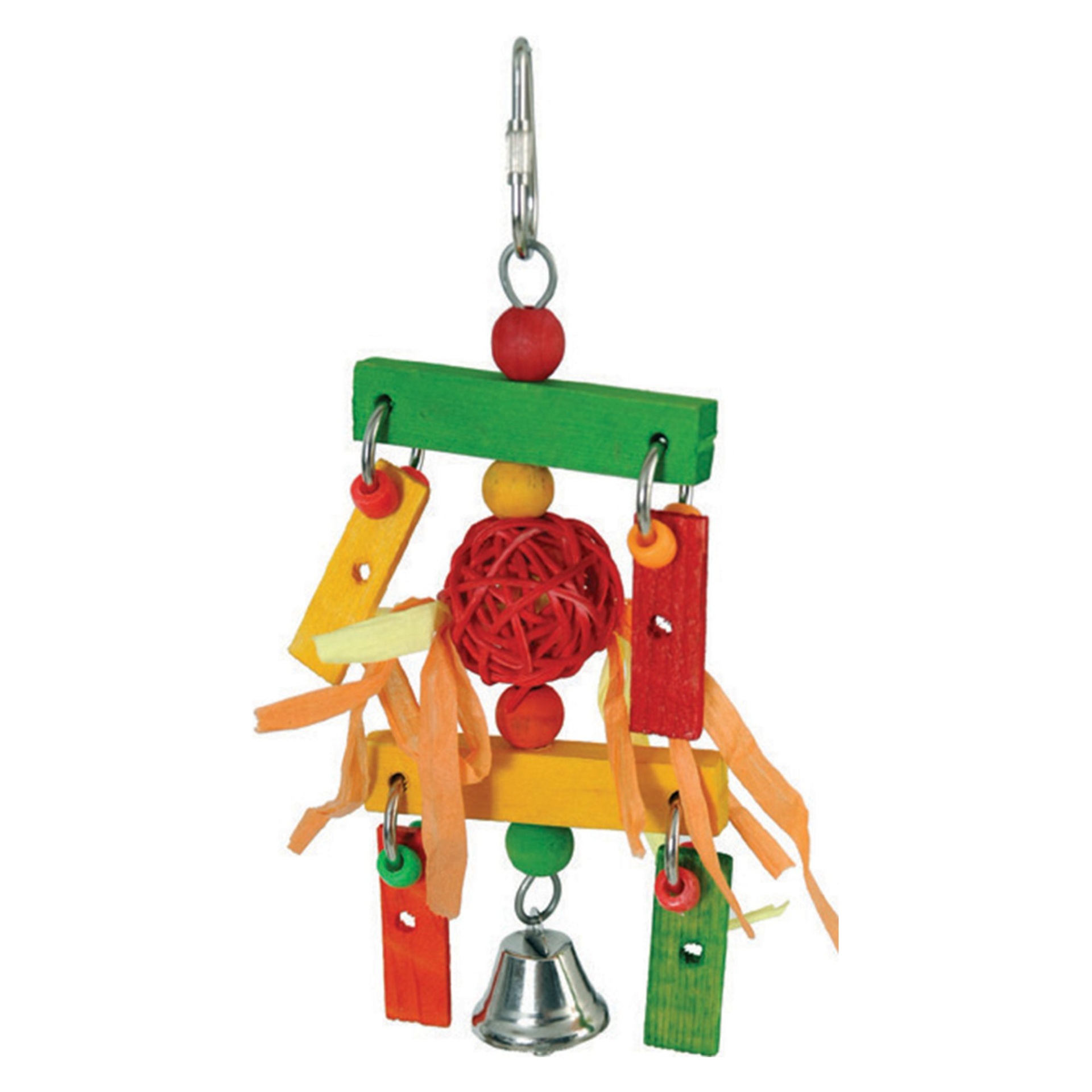 slide 1 of 1, All Living Things Wooden Wind Chime Bird Toy, 1 ct