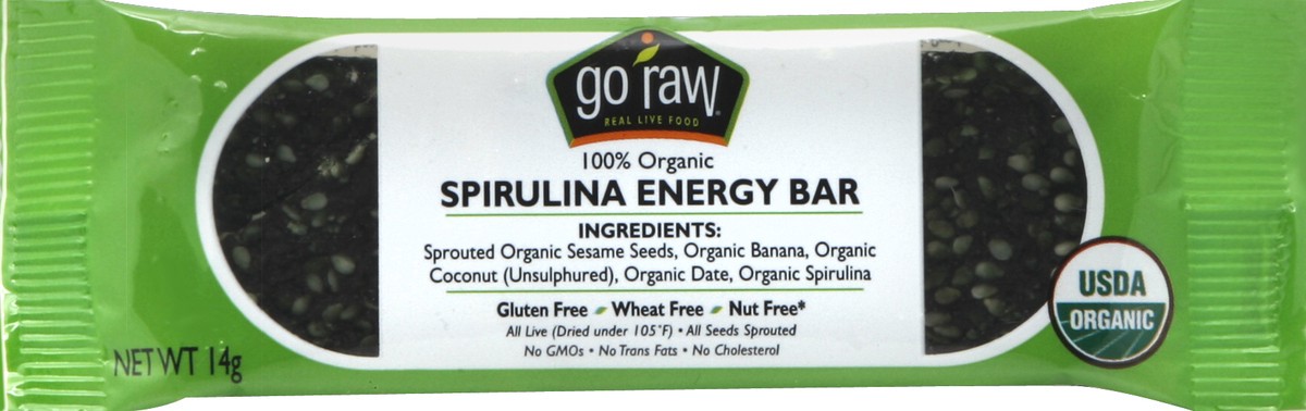 slide 5 of 6, Freeland Foods Go Raw Sprouted Bar Sweet Spirulina, 0.42 oz