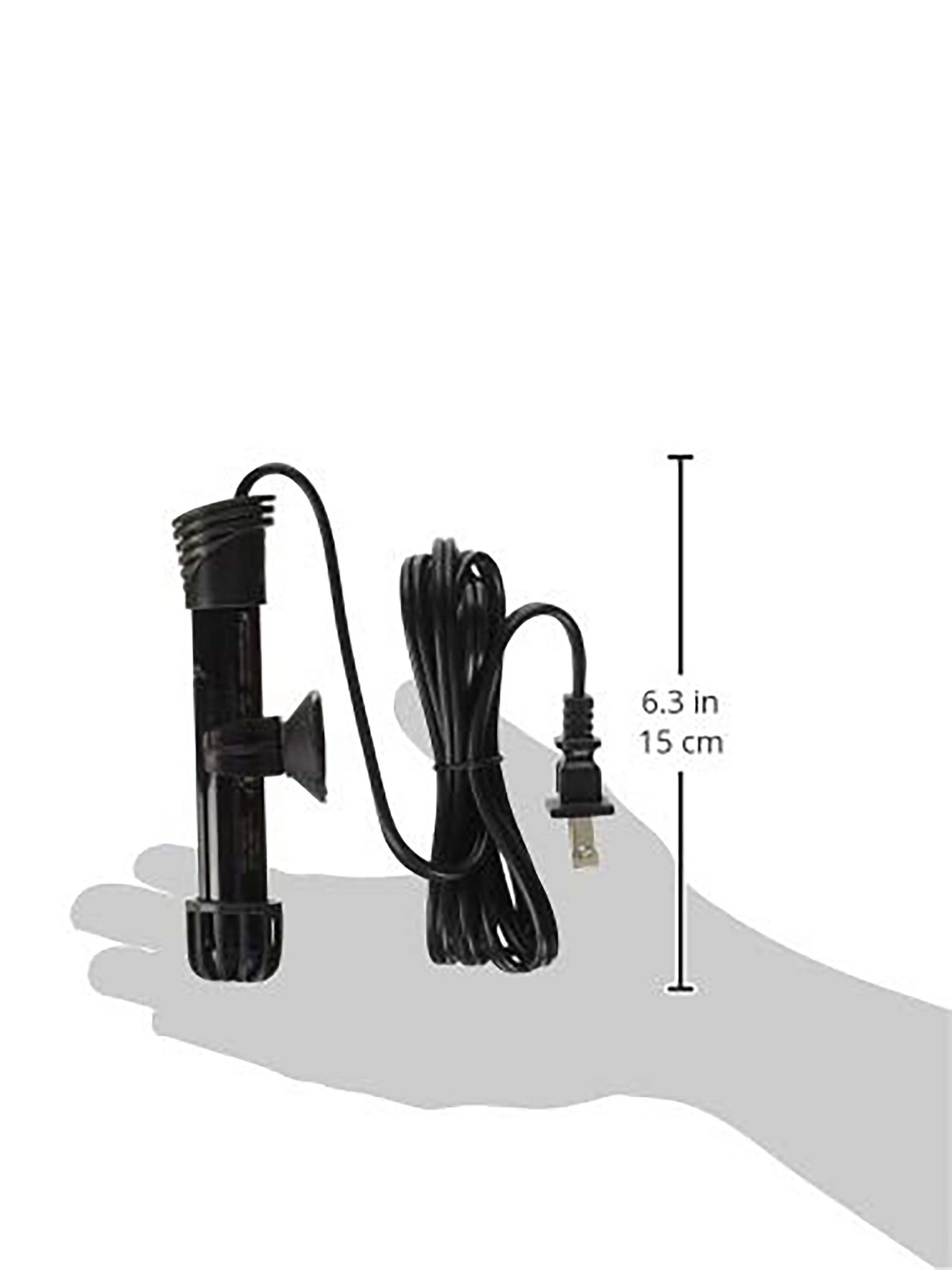 slide 5 of 10, Aqueon Preset Aquarium Heater Black, 100 Watts, Up to 30 Gallons, 1 ct