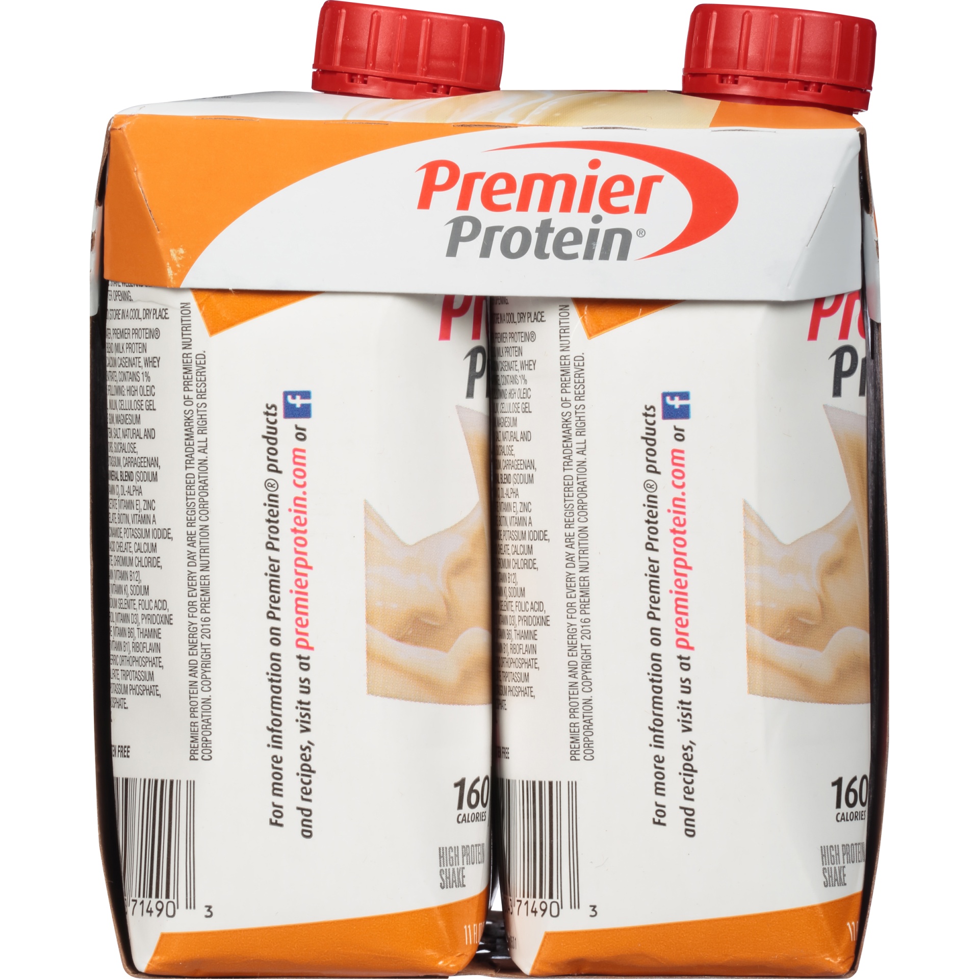 slide 4 of 8, Premier Protein Caramel Shakes, 4 ct; 11 fl oz