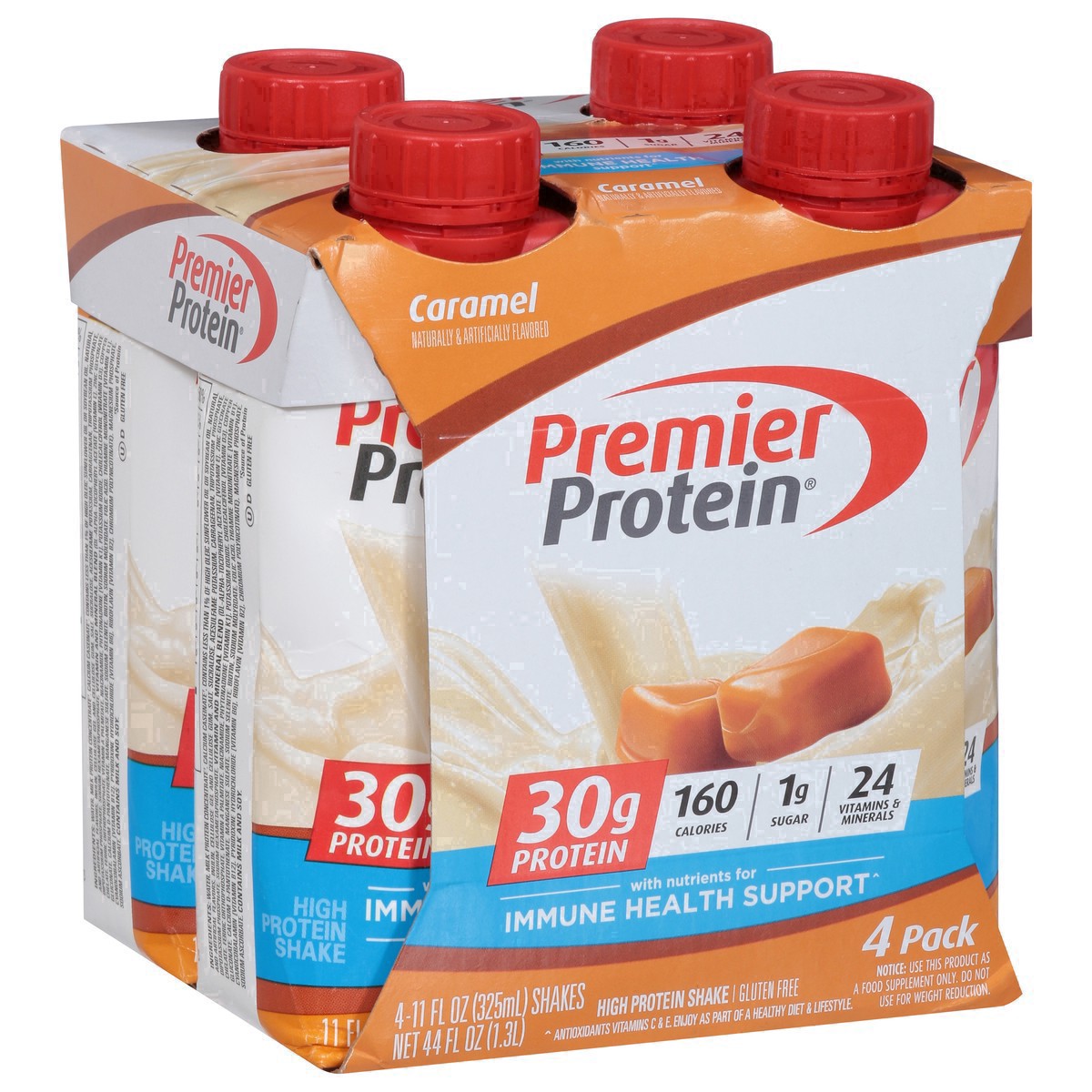 slide 19 of 61, Premier Protein Caramel Shakes, 4 ct; 11 fl oz