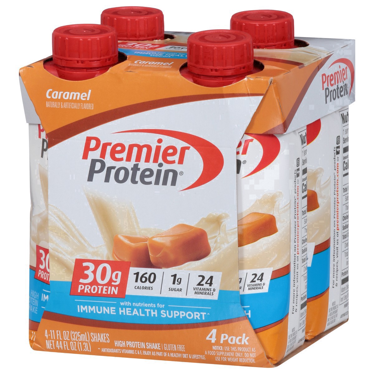 slide 20 of 61, Premier Protein Caramel Shakes, 4 ct; 11 fl oz