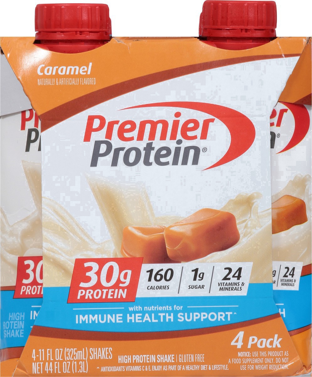 slide 24 of 61, Premier Protein Caramel Shakes, 4 ct; 11 fl oz