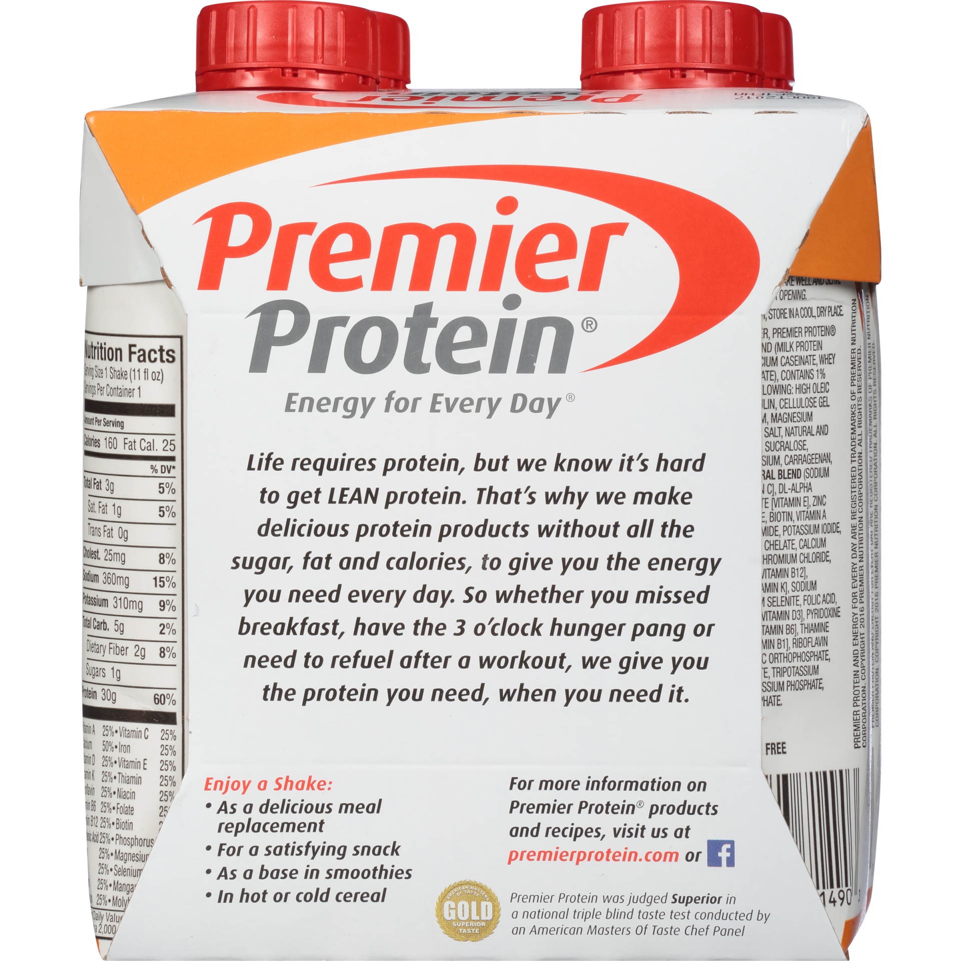 slide 6 of 8, Premier Protein Caramel Shakes, 4 ct; 11 fl oz