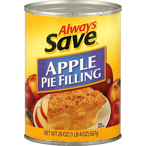 slide 1 of 1, Always Save Apple Pie Filling, 20 oz