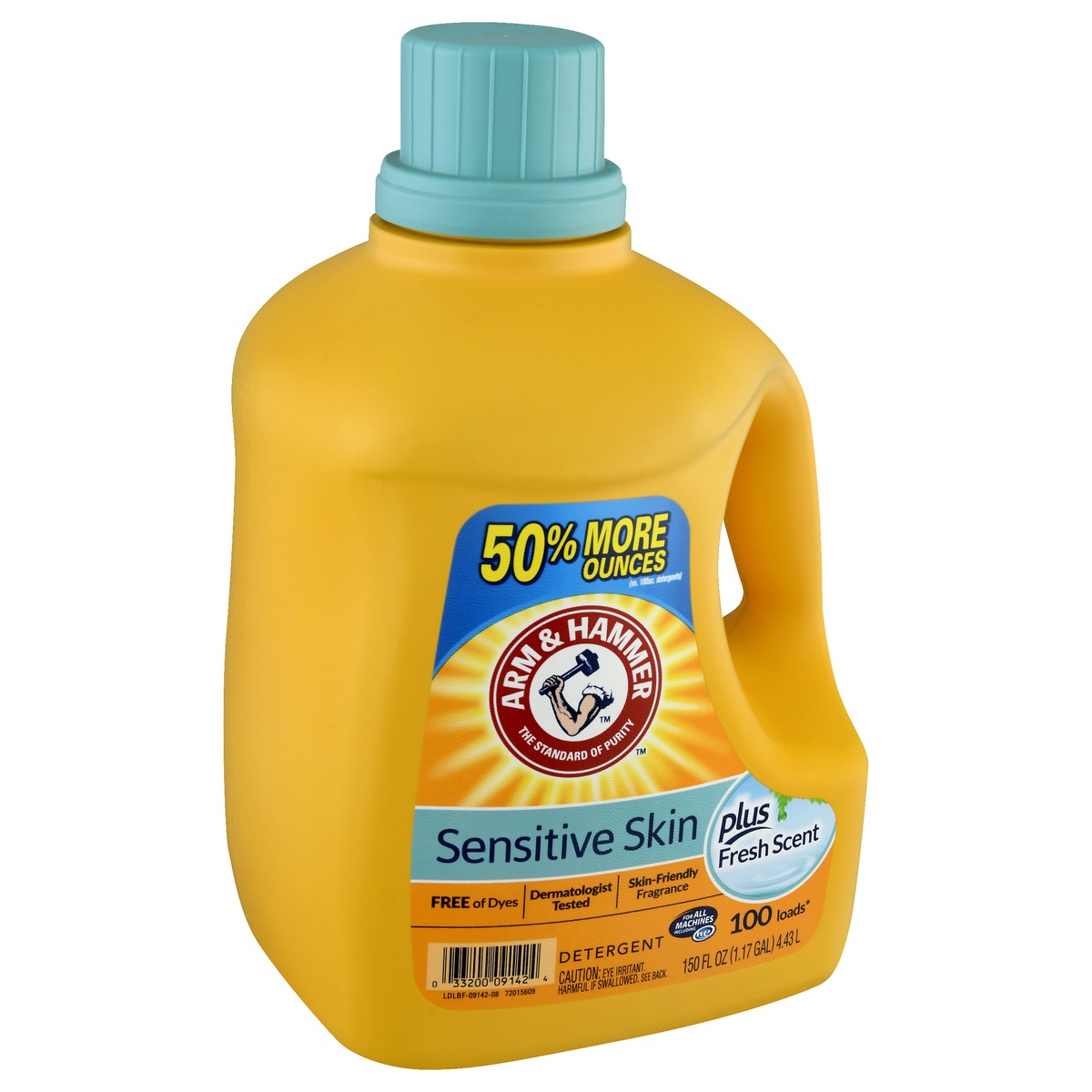 slide 2 of 9, ARM & HAMMER Sensitive Skin Fresh Scent Detergent 150 oz, 150 oz