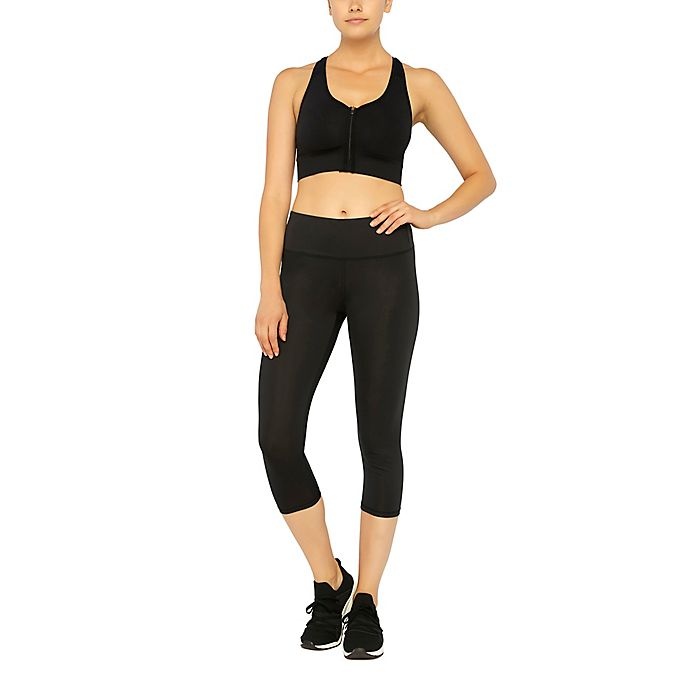 slide 1 of 1, Copper Fit Essential Energy Large Capri Leggings - Black, 1 ct