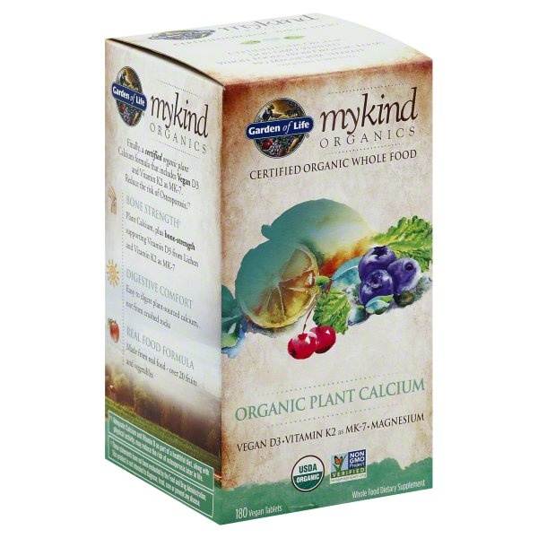 slide 1 of 1, Garden of Life Mykind Organics Organic Plant Calcium, 180 ct