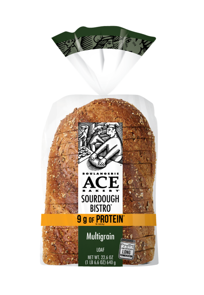 slide 1 of 1, ACE Bakery® Multigrain Protein Sourdough Bistro™ Loaf, 22.6 oz