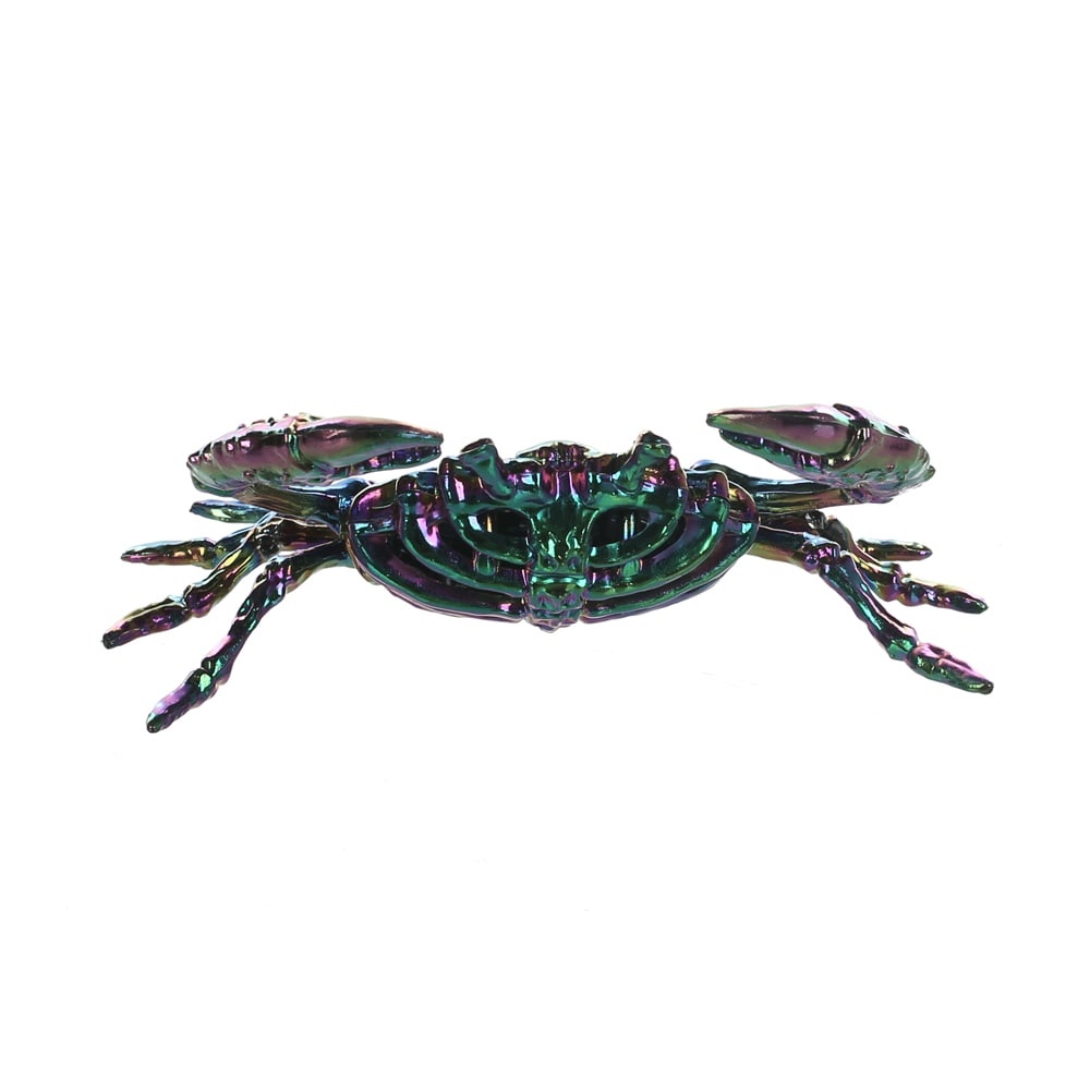 slide 1 of 1, Holiday Home Crab In Oil Slick Decoration, 1 ct