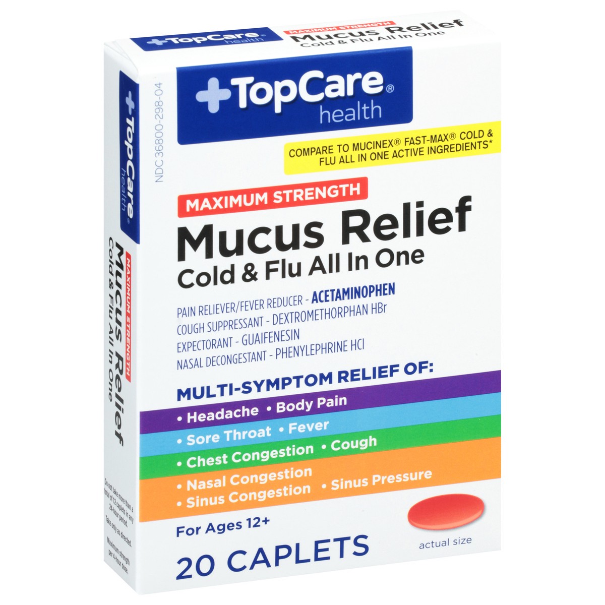 slide 3 of 9, TopCare Top Care Mucus Relief, 20 ct