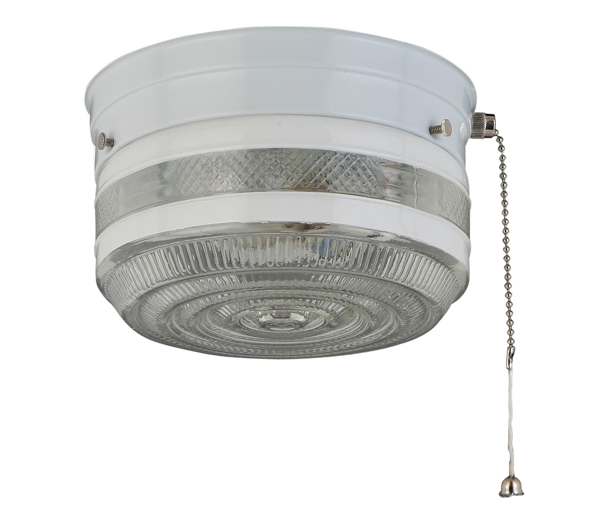 slide 3 of 6, Project Source 1 -Light 6.75-in Satin White Flush Mount Light, 1 ct