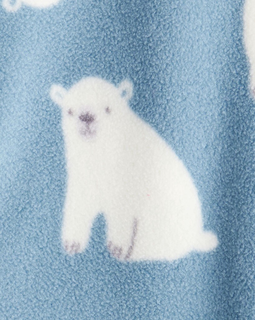 slide 2 of 3, Carter's Carters Baby Boy Polar Bear Loose Fit Long-Sleeve Sleep & Play Pajamas - Blue Blue NB, 1 ct