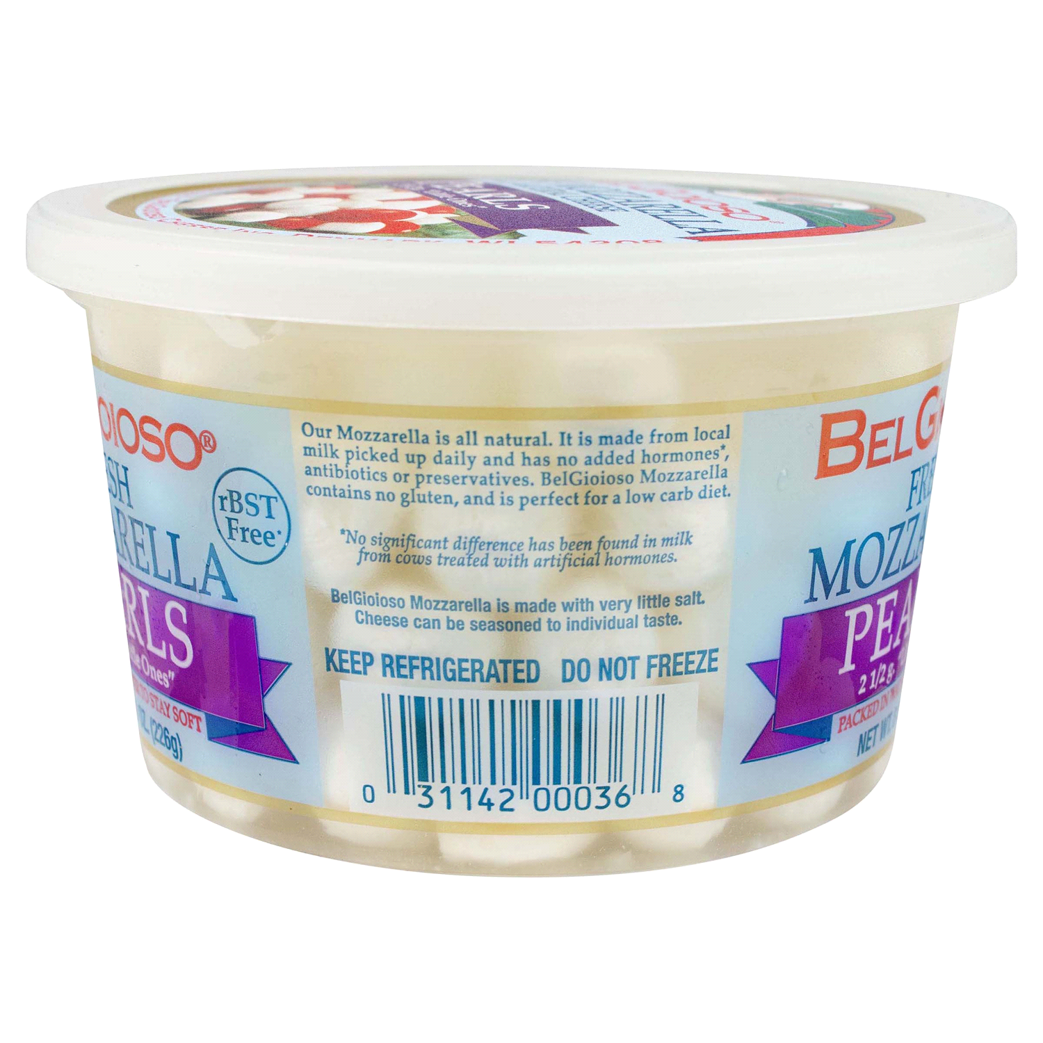 slide 2 of 5, BelGioioso Cheese, Pearls, Fresh Mozzarella, 8 oz