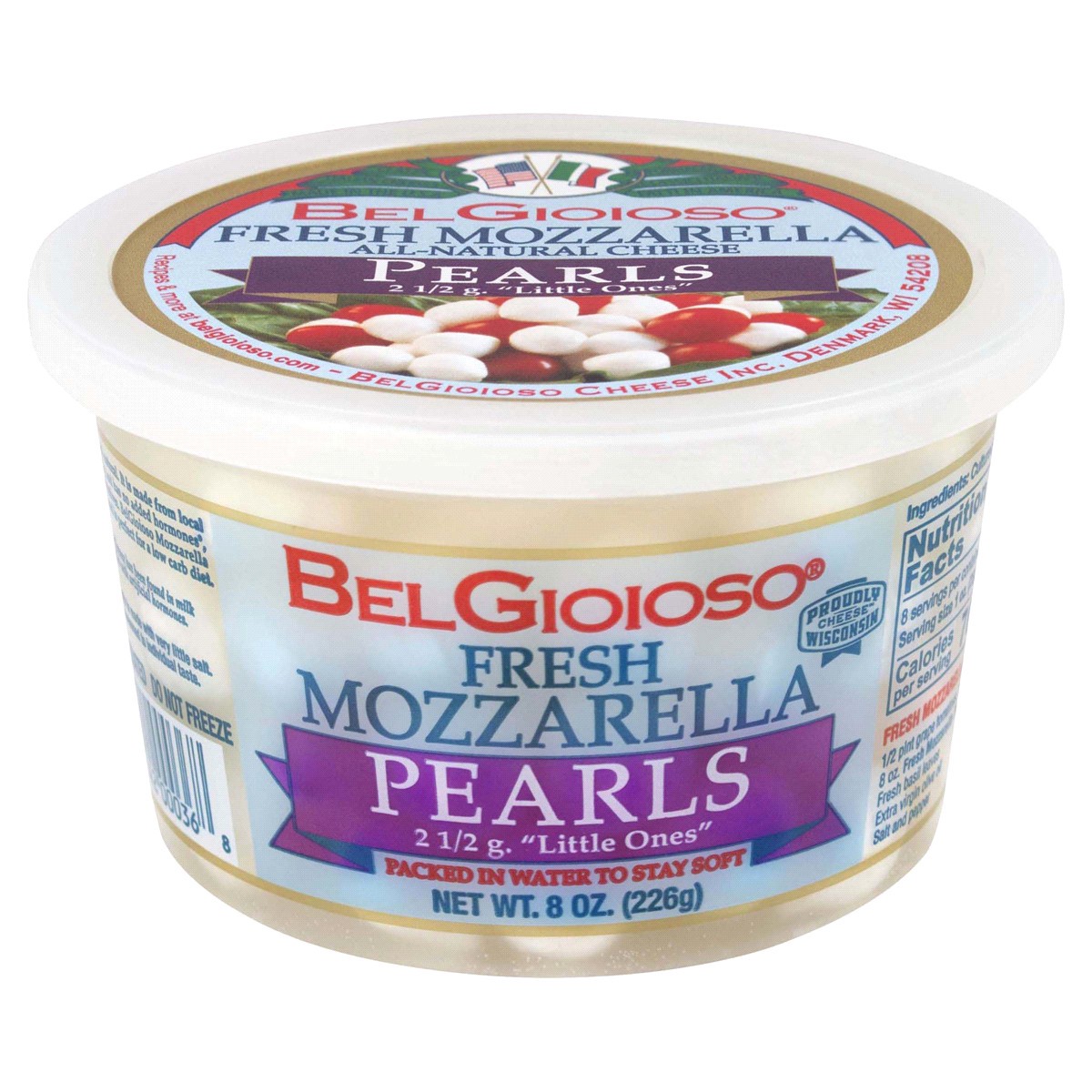 slide 1 of 29, BelGioioso Fresh Mozzarella Pearls, 8 oz., 8 oz