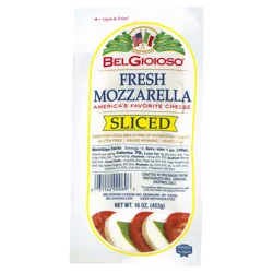 Cheese Mozzarella Fresh Log Sliced Vac