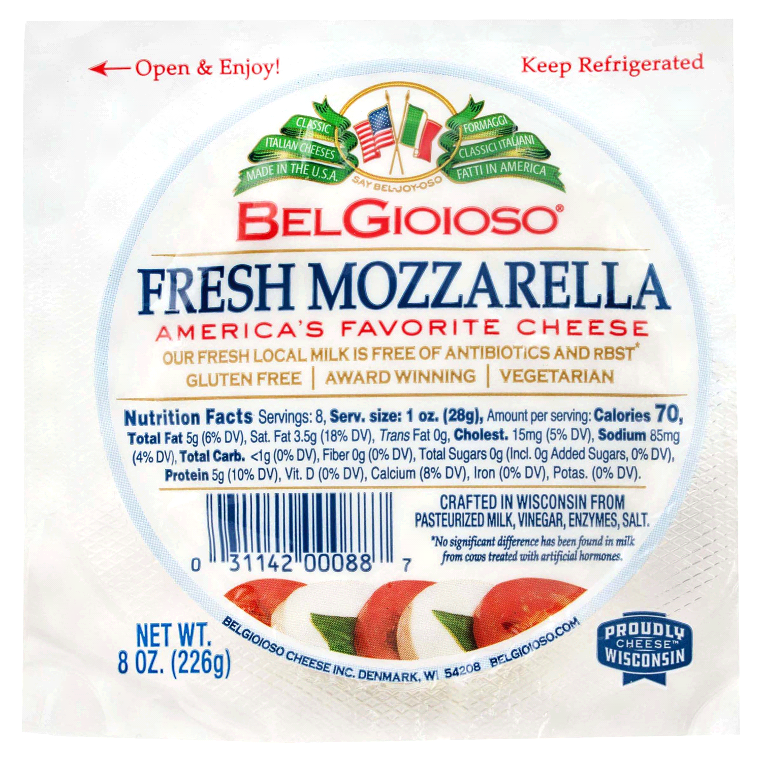 slide 1 of 3, BelGioioso Fresh Mozzarella Cheese 8 oz, 8 oz