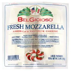Belgioioso Fresh Mozzarella Log, 2 packages