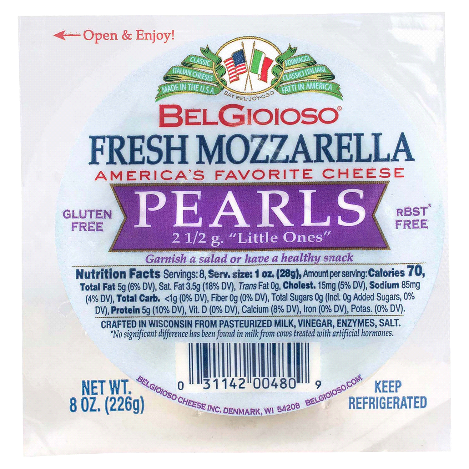 slide 1 of 4, BelGioioso Pearls Fresh Mozzarella Cheese 8 oz, 8 oz