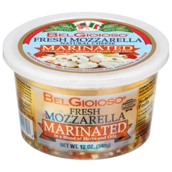 BelGioioso Marinated Fresh Mozzarella Chili Peppers & Garlic Natural Cheese 12 oz