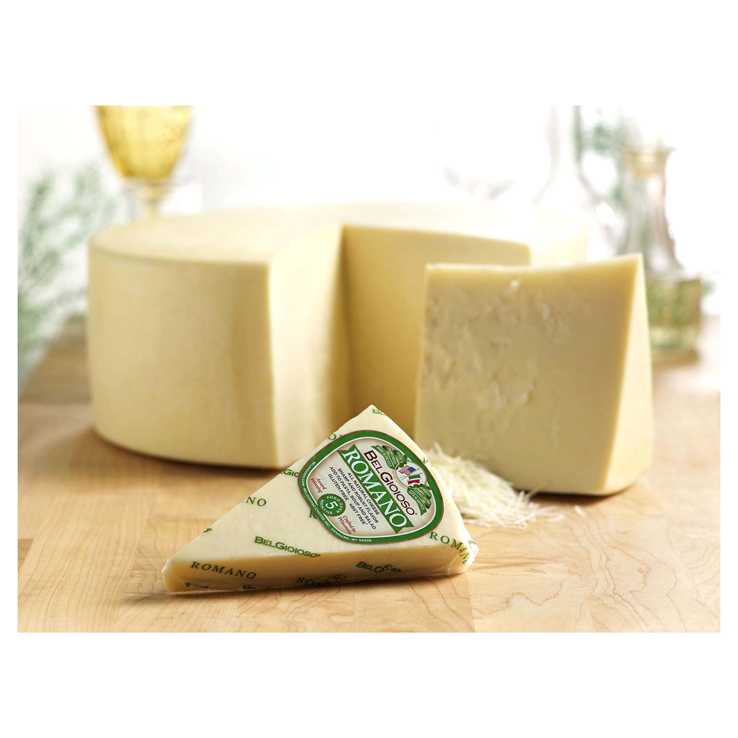 slide 2 of 4, BelGioioso Romano Cheese 8 oz, 8 oz