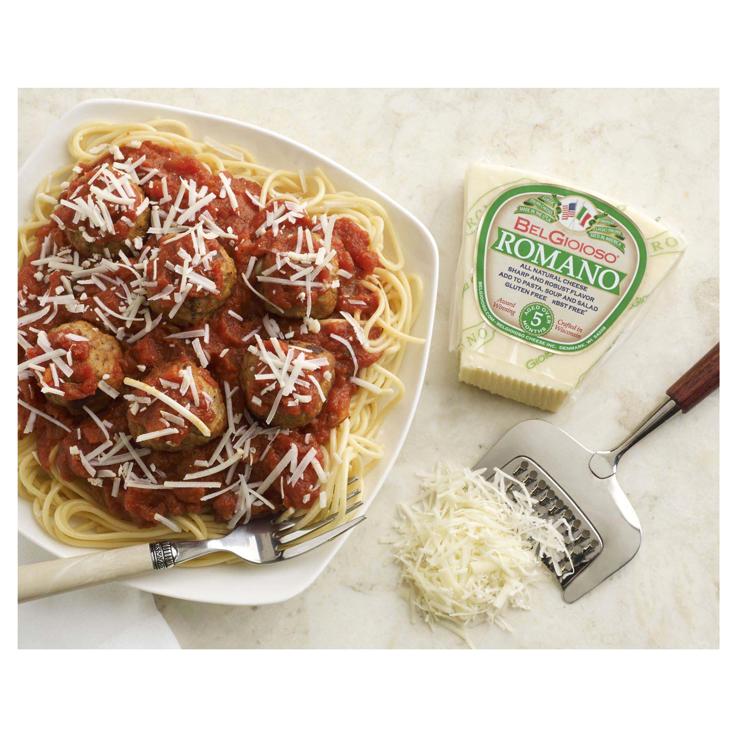 slide 4 of 4, BelGioioso Romano Cheese 8 oz, 8 oz