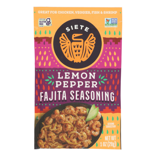 slide 1 of 1, Siete Lemon Pepper Fajita Seasoning - 1 oz, 1 oz