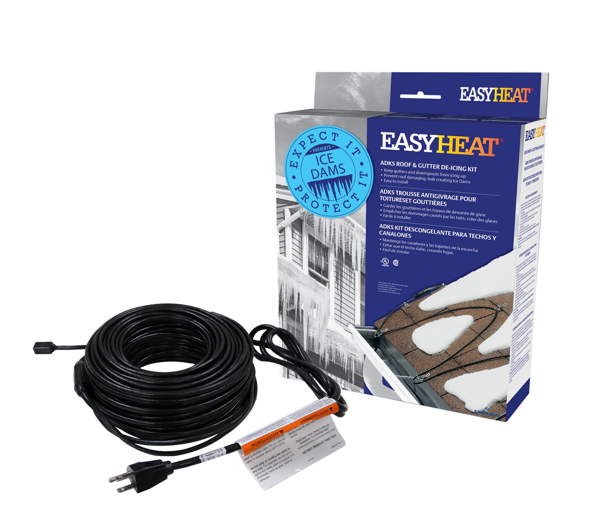 slide 4 of 5, EasyHeat ADKS De-icing kit, 1 ct