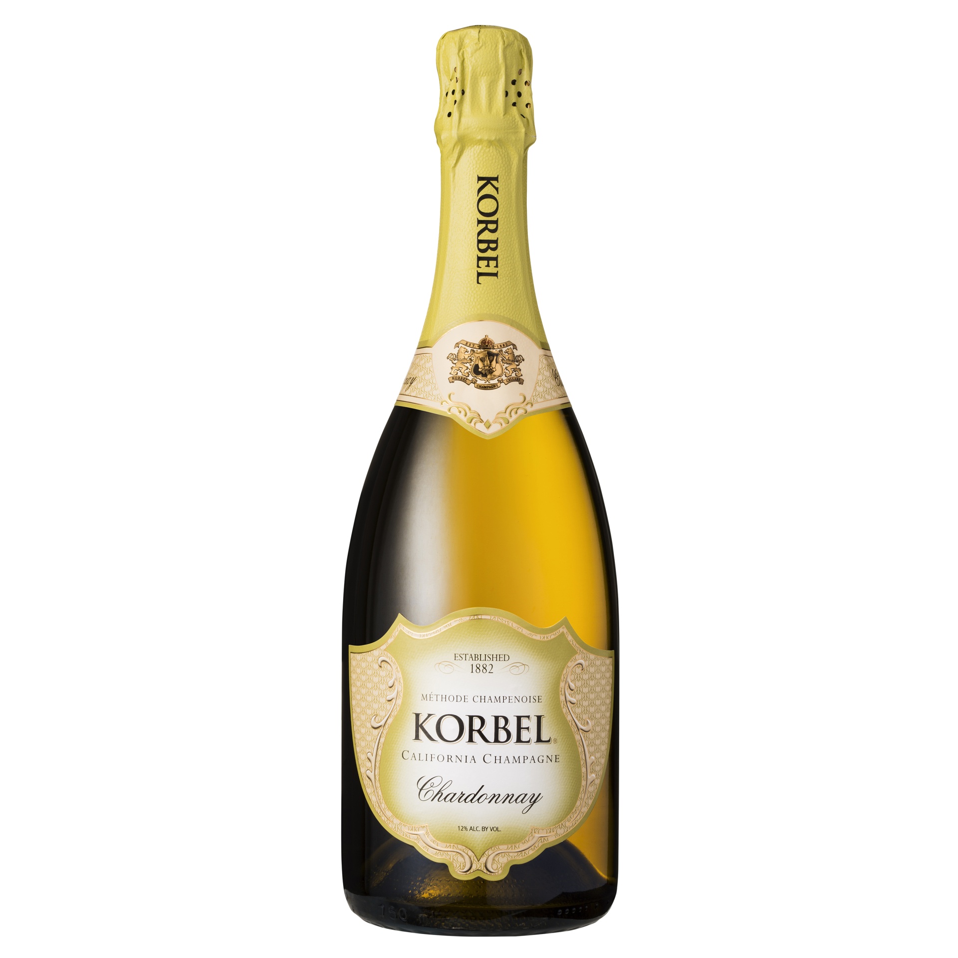 slide 1 of 1, Korbel Chardonnay California Champagne Sparkling Wine, 750 mL Bottle, 24 Proof, 750 ml