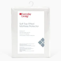 Everyday Living Soft Top Waterproof Fitted Mattress Protector