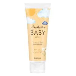 SheaMoisture Baby Lotion Raw Shea + Chamomile + Argan Oil Calm & Comfort for All Skin Types - 8 fl oz