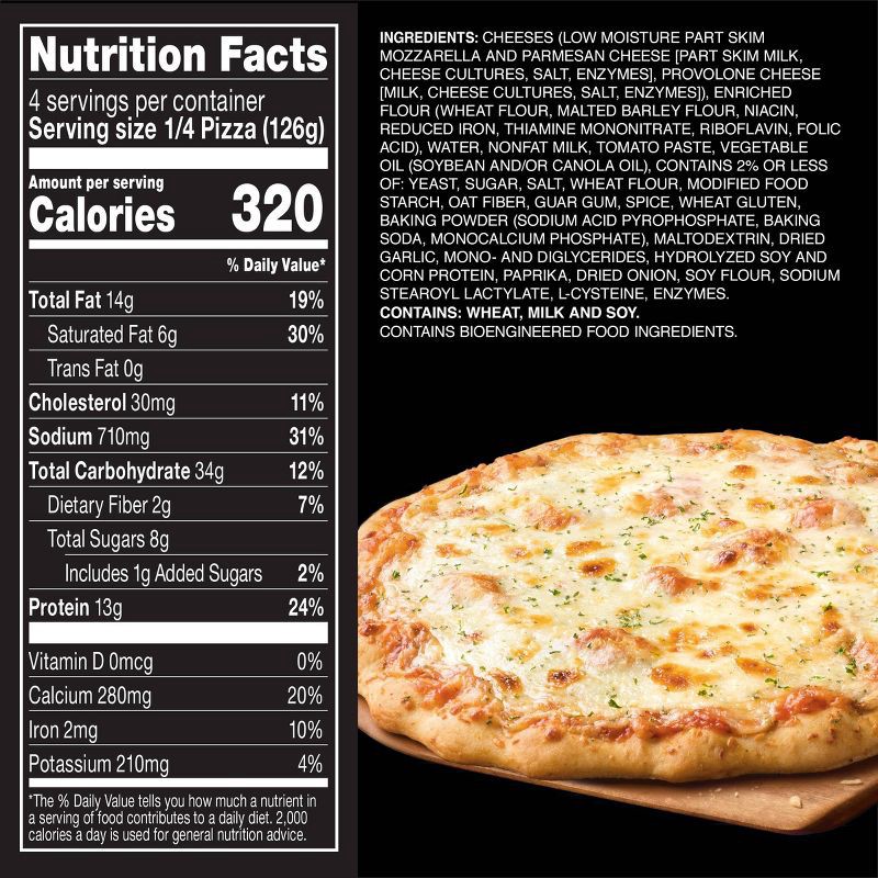 slide 4 of 9, Red Baron Cheese Trio Brick Oven Frozen Pizza - 17.82oz, 17.82 oz