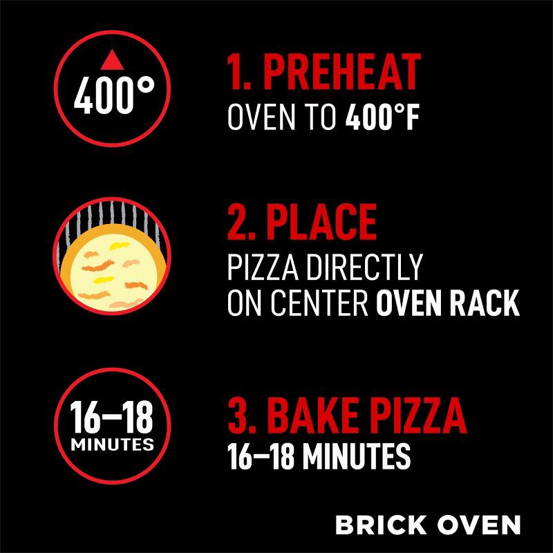 slide 8 of 9, Red Baron Cheese Trio Brick Oven Frozen Pizza - 17.82oz, 17.82 oz