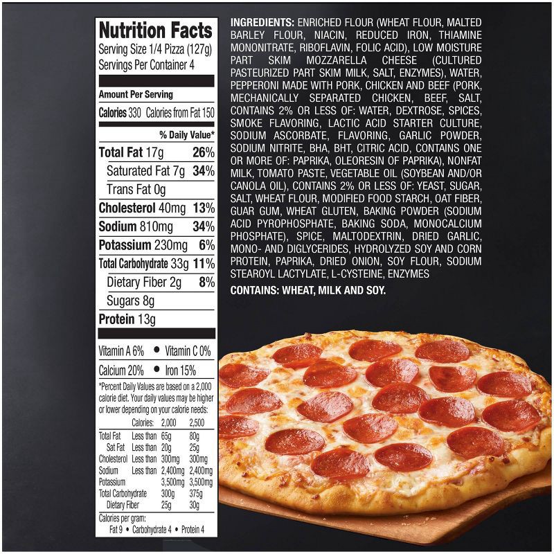 slide 5 of 8, Red Baron Pepperoni Brick Oven Frozen Pizza - 17.89oz, 17.89 oz