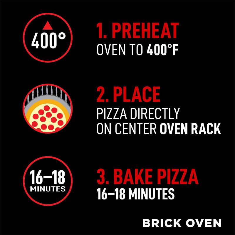 slide 8 of 9, Red Baron Pepperoni Brick Oven Frozen Pizza - 17.89oz, 17.89 oz