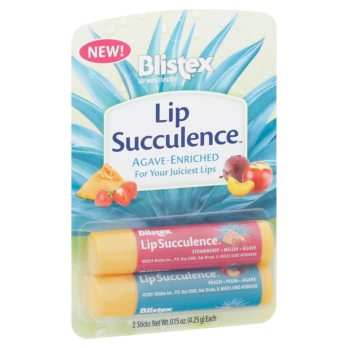 slide 2 of 9, Blistex Lip Succulence Lip Moisturizer 2 Sticks 2 ea, 2 ct