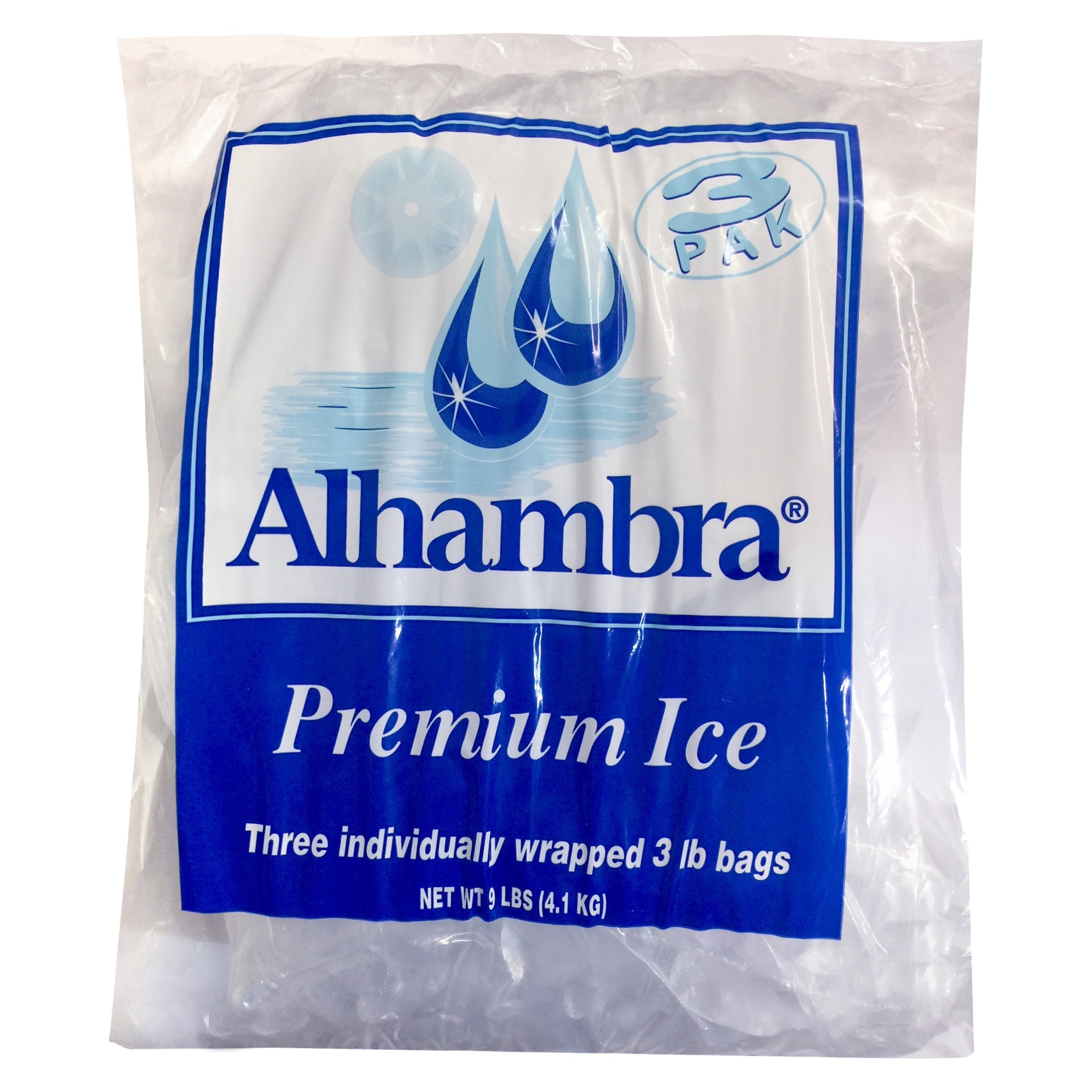 slide 1 of 3, Arctic Glacier Alhambra Premium Ice - 3pk/3lbs, 3 ct, 3 lb