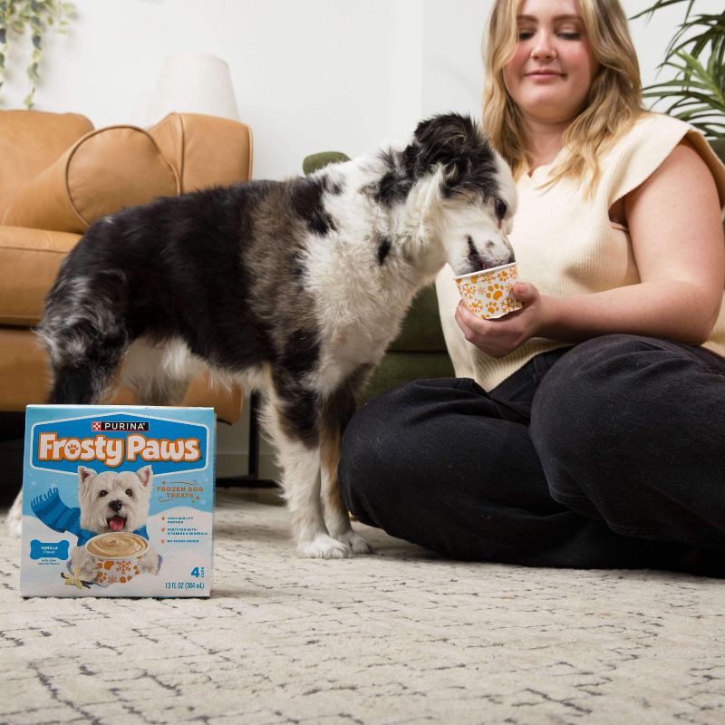 slide 3 of 11, Purina Frosty Paws Peanut Butter Flavor Frozen Dog Treats - 13 fl oz/4pk, 13 fl oz, 4 ct